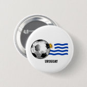 Uruguay-Fußball-Taste Button (Vorne & Hinten)