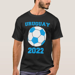 Uruguay Fußball-Team 2022 - Fußball-Ball mit Urugu T-Shirt