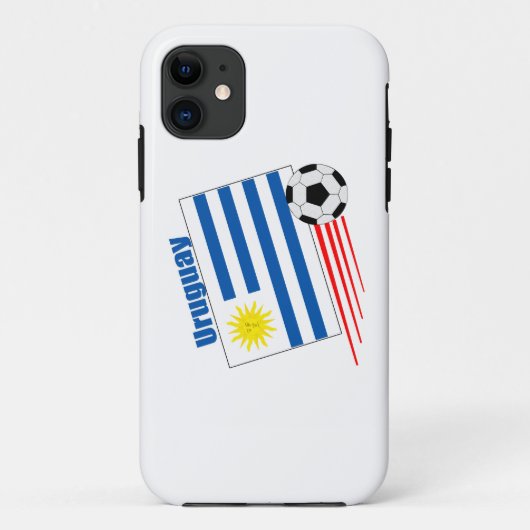 Uruguay-Fußball-Team Case-Mate iPhone Hülle (Rückseite)