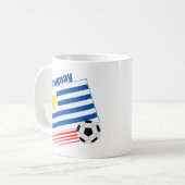Uruguay-Fußball-Team Kaffeetasse (Vorderseite Links)