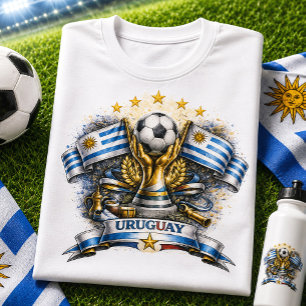 Uruguay Fußballfan Fußball Weltmeisterschaft Anhän T-Shirt