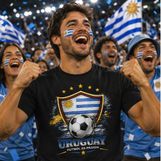 Uruguay Fußballfan Fußball Weltmeisterschaft Anhän T-Shirt