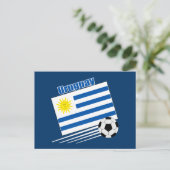 Uruguay-Fußballmannschaft Postkarte (Stehend Vorderseite)