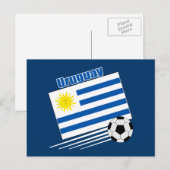 Uruguay-Fußballmannschaft Postkarte (Vorne/Hinten)