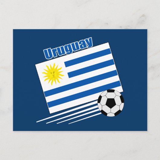 Uruguay-Fußballmannschaft Postkarte (Vorderseite)