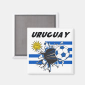 Uruguay Futbol-Magnet Magnet (Vorderseite/Rückseite)