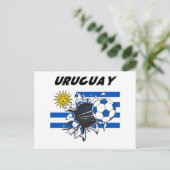 Uruguay Futbol Stationery Postkarte (Stehend Vorderseite)