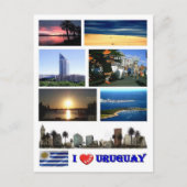 Uruguay - I Liebe - Postkarte (Vorderseite)