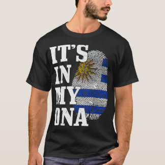 Uruguay ist in meiner DNA Fingerprint Uruguay-Flag T-Shirt