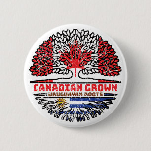 Uruguay - Kanadisches Treuhandflagge in Kanada Button