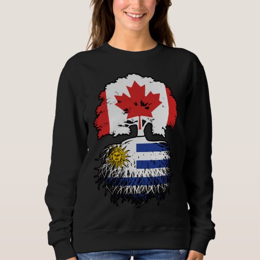 Uruguay - Kanadisches Treuhandflagge in Kanada Sweatshirt (Vorderseite)