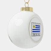 Uruguay Keramik Kugel-Ornament (Links)