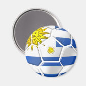Uruguay La Celeste Uruguayische Fußballfans geben Magnet (Vorderseite/Rückseite)