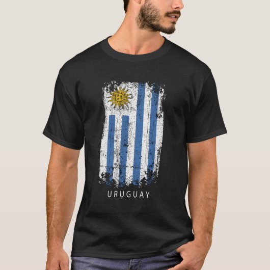 Uruguay Länderflagge Uruguay T-Shirt (Vorderseite)