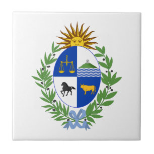 Uruguay Landeswappen Symbol Emblem Flagge Fliese