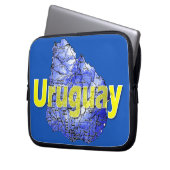 Uruguay Laptopschutzhülle (Vorderseite Links)