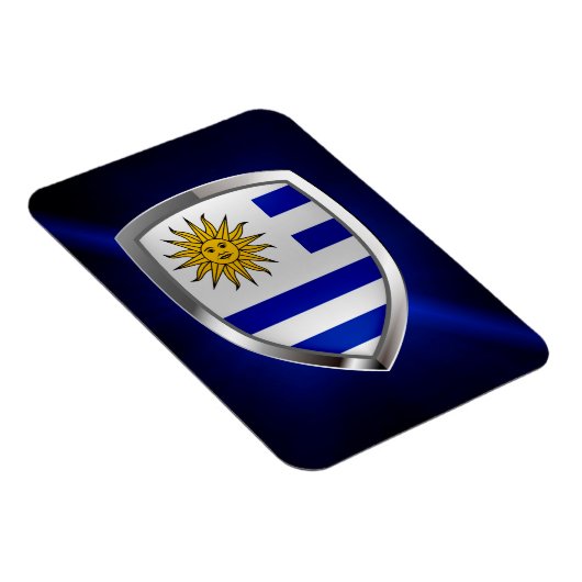 Uruguay Metallic Emblem Magnet (Rechte Seite)