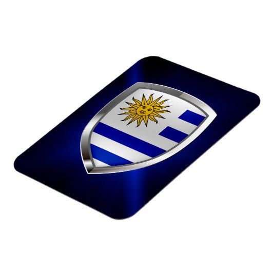 Uruguay Metallic Emblem Magnet (Linke Seite)