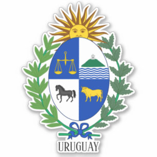 Uruguay National Coat of Arms Patriotic Aufkleber
