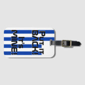 Uruguay National Flag Funny Patriotic Gepäckanhänger (Vorderseite (Horizontal))