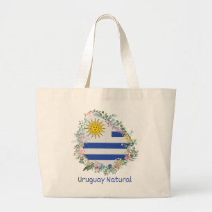 Uruguay Natural, Flag, Celeste Jumbo Stoffbeutel