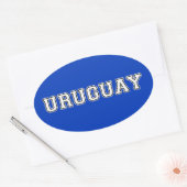 Uruguay Ovaler Aufkleber (Umschlag)