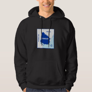 Uruguay Politische Karte in Fahnen Farben. Nachbar Hoodie