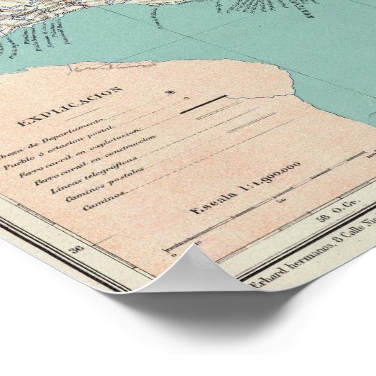 Uruguay Poster (Ecke)