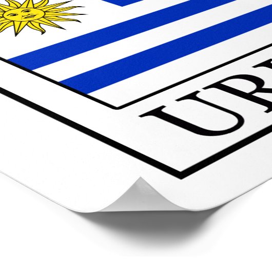 Uruguay Poster (Ecke)