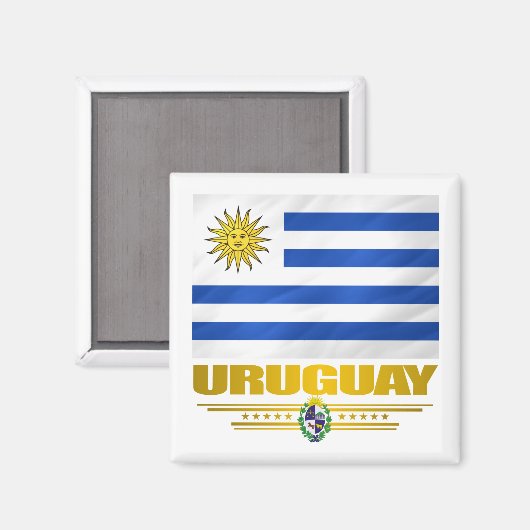 ‚Uruguay Pride‘ Magnet (Vorderseite/Rückseite)