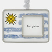 Uruguay Rahmen-Ornament Silber (Vorderseite)