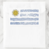Uruguay Rechteckiger Aufkleber (Tasche)