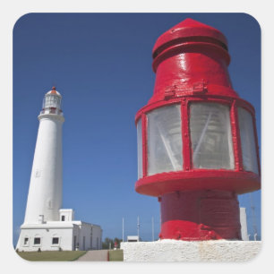 Uruguay, Rocha Department, La Paloma. Cabo Santa 2 Quadratischer Aufkleber