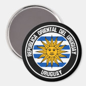 Uruguay-Runde-Emblem Magnet (Vorderseite/Rückseite)