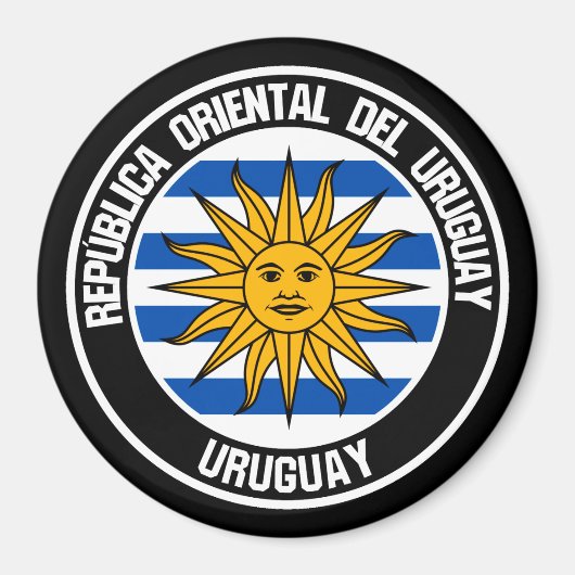 Uruguay-Runde-Emblem Magnet (Vorne)