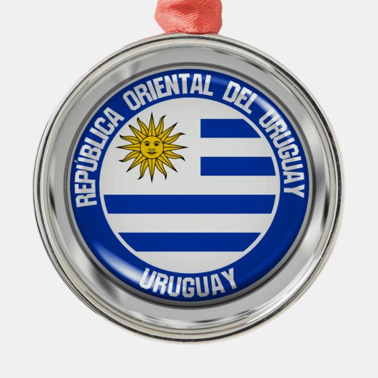 Uruguay-Runde Emblem Ornament Aus Metall (Vorne)