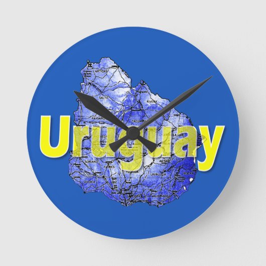 Uruguay Runde Wanduhr (Vorderseite)