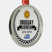 Uruguay Silbernes Ornament (Rechts)