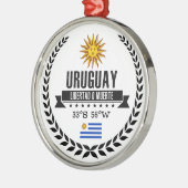 Uruguay Silbernes Ornament (Links)