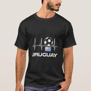 Uruguay Soccer Hoodie - Uruguay Futbol Heartbeat H T-Shirt