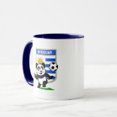 Uruguay Soccer Panda Tasse (Vorderseite Links)
