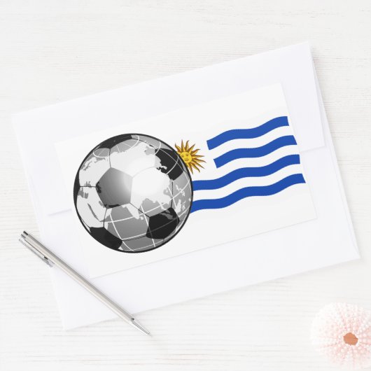 Uruguay Soccer Rectangle Stickers (Umschlag)