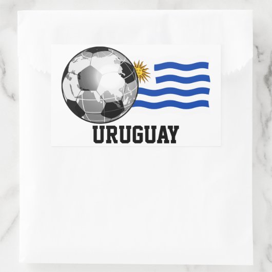 Uruguay Soccer Rectangle Stickers (Tasche)