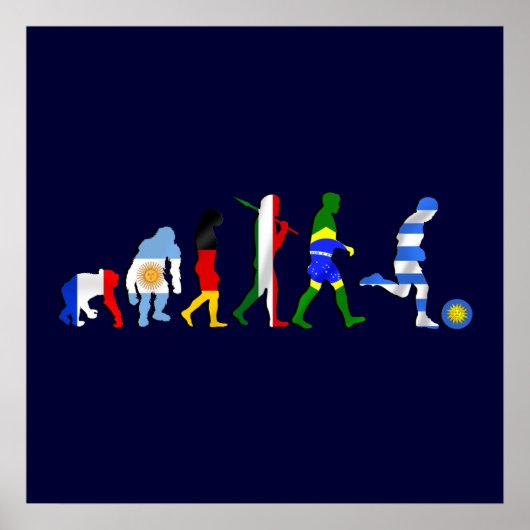 Uruguay Soccer T - Shirt und Geschenke Poster (Vorne)
