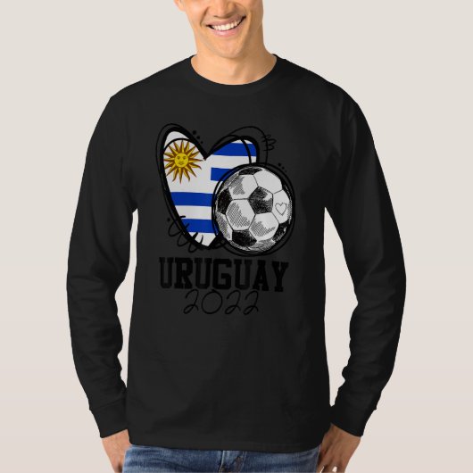 Uruguay Soccer Uruguayan Flag Love Country Pride H T-Shirt (Vorderseite)