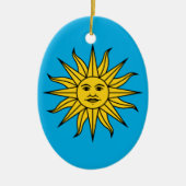 Uruguay Sol de Mayo Keramik Ornament (Vorne)
