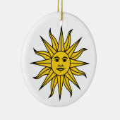 Uruguay Sol de Mayo Keramik Ornament (Rechts)