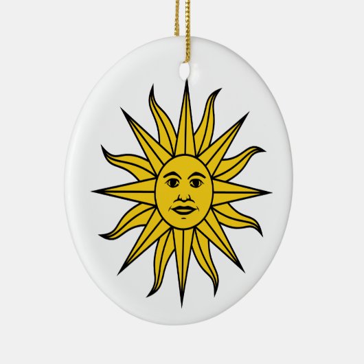 Uruguay Sol de Mayo Keramik Ornament (Rechts)