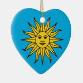 Uruguay Sol de Mayo Keramik Ornament (Rechts)