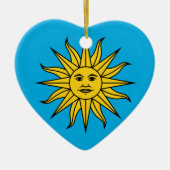 Uruguay Sol de Mayo Keramik Ornament (Vorne)